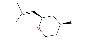 (2R,4S)-Tetrahydro-4-methyl-2-(2-methylprop-1-enyl)-2H-pyran